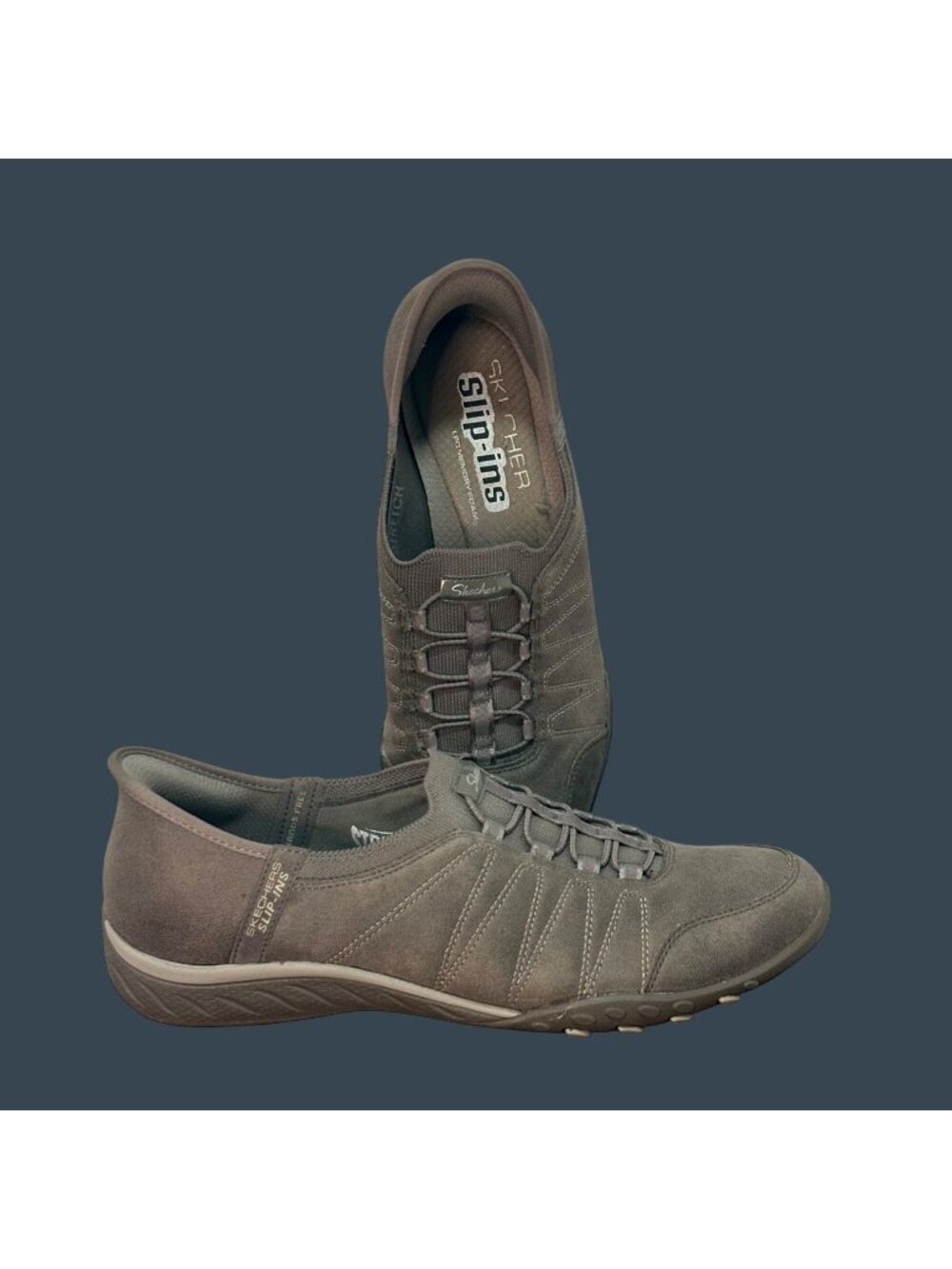 Skechers Slip-Ins Hands-Free Brown Casual Shoes Size 9 Women’s Air Cooled Memory
